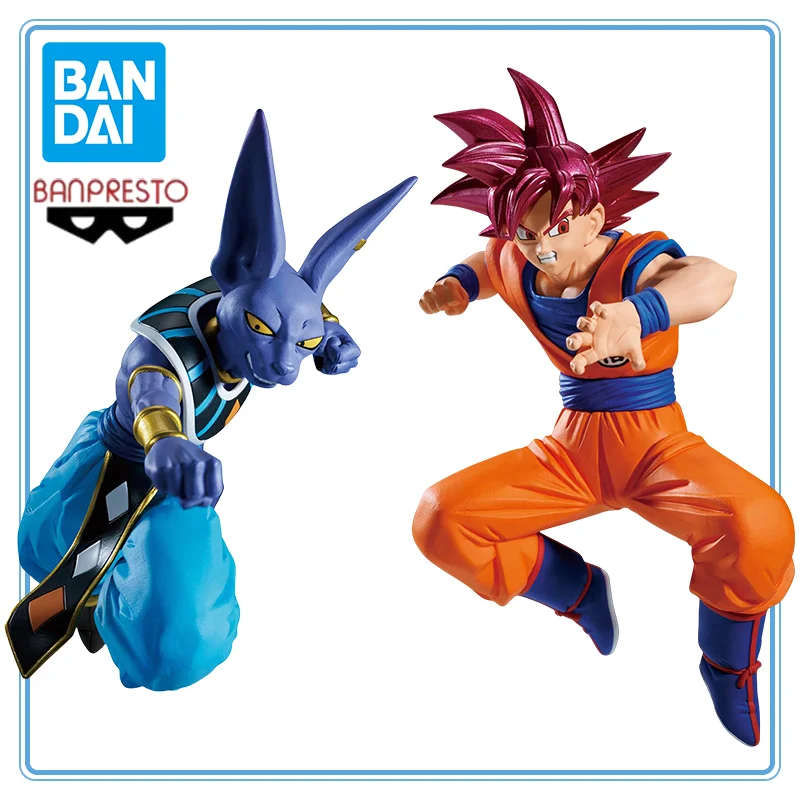 

BANDAI BANPRESTO Original Dragon Ball Super Son Goku SSJ God - Beerus Match Makers Garage Kit Anime Cartoon Gifts Toys Model
