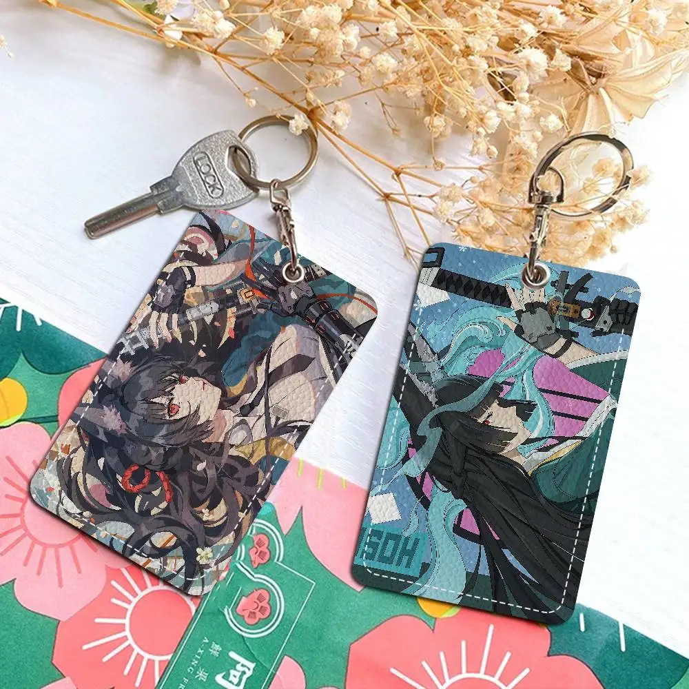 

Zenless Zone Zero Hoshimi Miyabi Badge Holder Keychain For Bank Business Work Card Holder Student Card Protective Case Bus Card