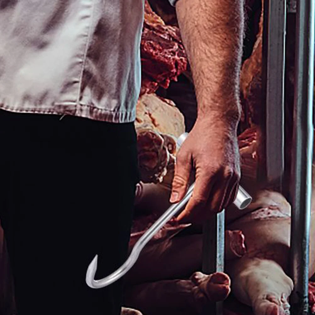 

2pcs Stainless Steel Pork Hooks T Shaped Meat Processing Equipment For Butcher Shop Kitchen Turkey Hook For Fryer Deer Meat