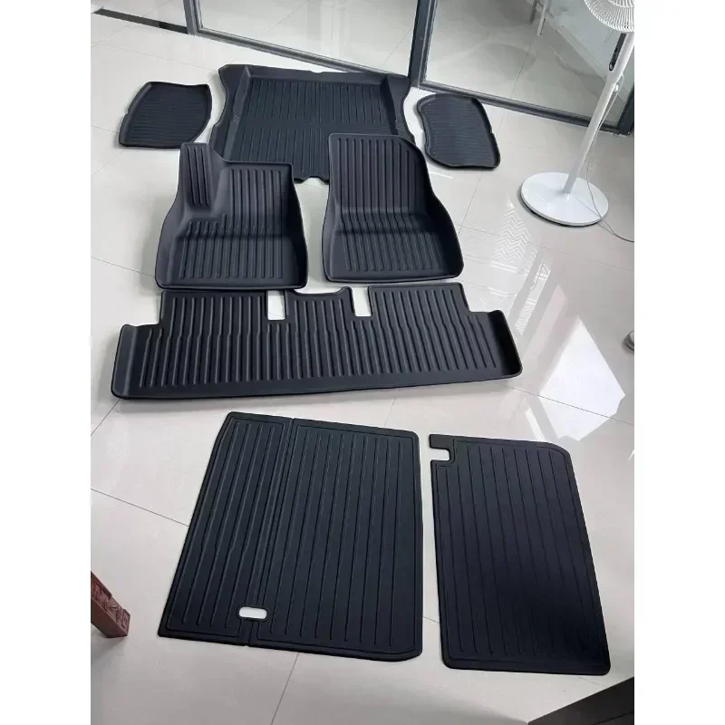 For Tesla Model 3+ Highland Floor Trunk Mats TPE Waterproof Wear-resistant Foot Pads Front Rear Trunk Mat Car Accessories 2024