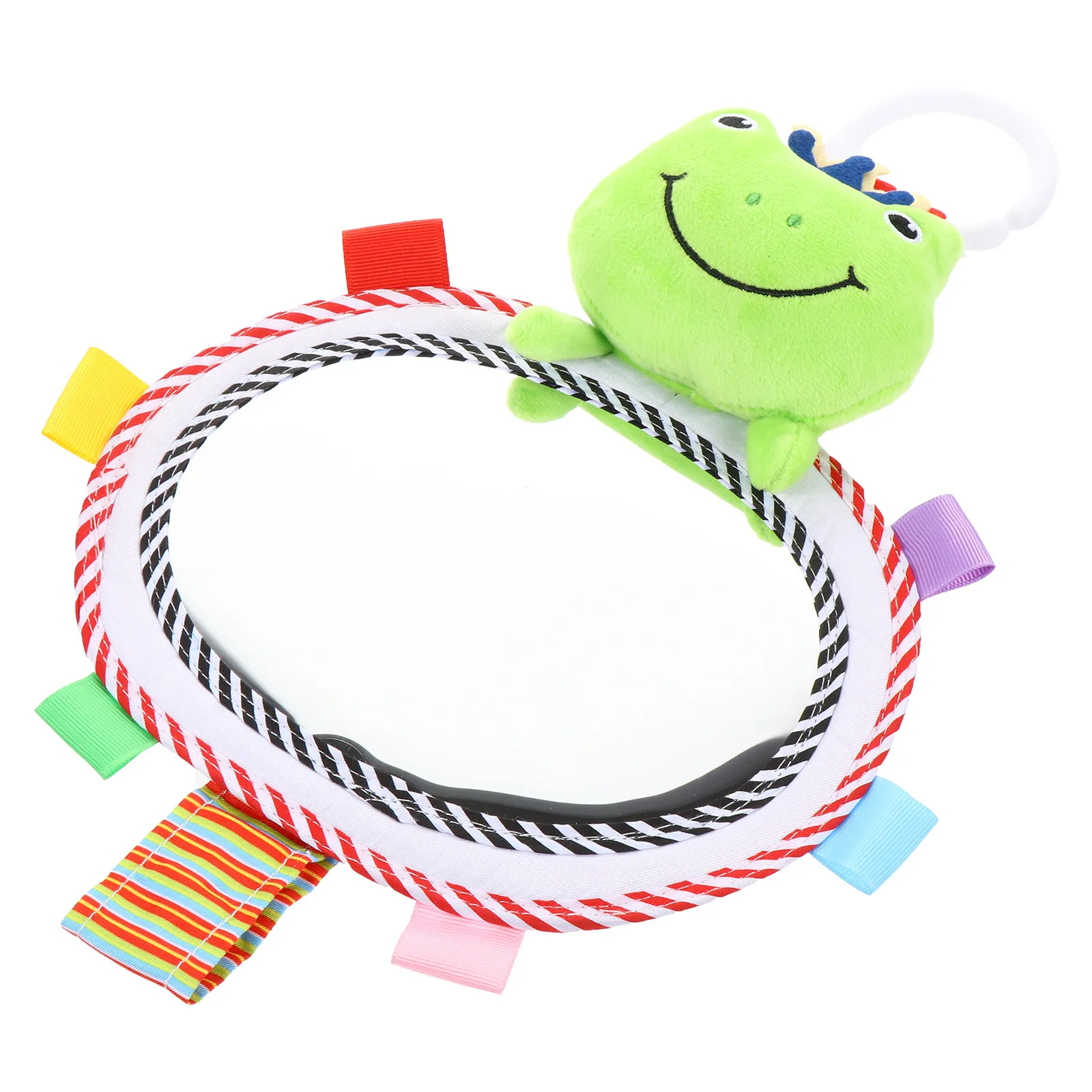 

Зеркало для развития зрительно-слухового восприятия у младенцев, безопасный материал, портативное, легкое, с животными узорами, для новорожденных, для автомобиля