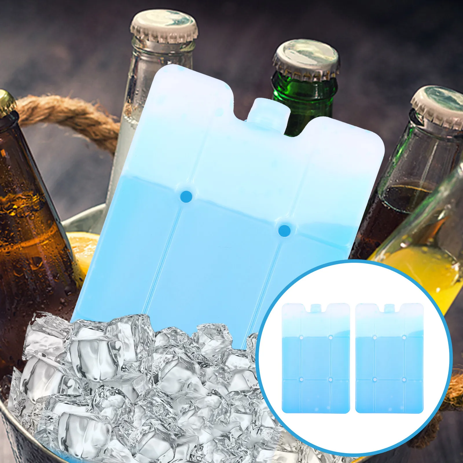 

2 шт. многоразовые термоконтейнеры из HDPE для охлаждения грудного молока и продуктов, портативные легкие термобоксы для кемпинга и пикников