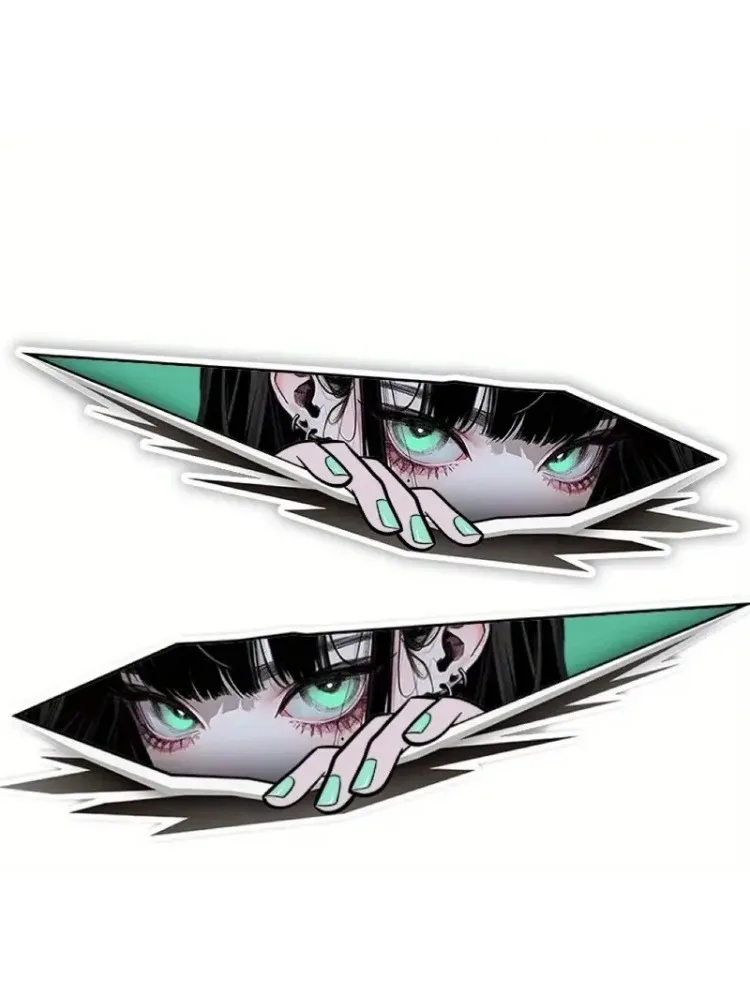 AliExpress anlyxi 1pcs Bicycle Sticker Manga Eyes Vinyl Sticker Motorcycle Computer Case Decoration Sticker Bicycle Accessories Cycling