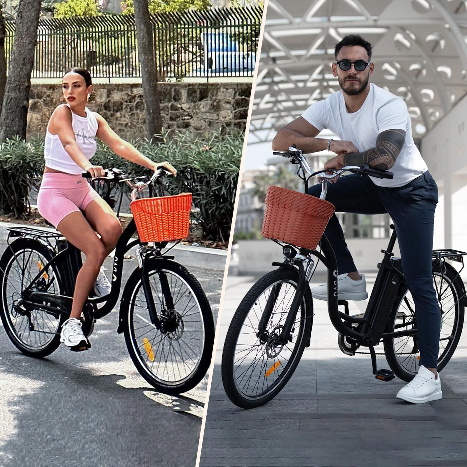 DYU C6 Vélo Électrique 26 Pouces, Puissance Maximale 250W, Batterie Amovible 36V 12.5Ah, Jusqu'à 80 km d'Autonomie, Freins à Disque Doubles, Shimano