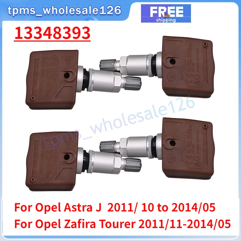 

13348393 TPMS 433 МГц для 2011 2012 2013 2014 Opel Astra J Zafira Tourer датчик системы контроля давления в шинах 4 шт.