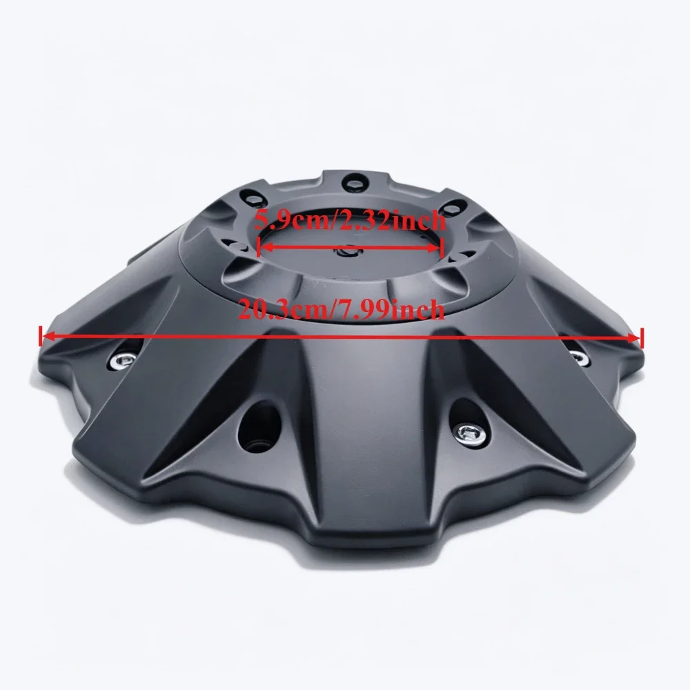 4pcs 203mm Off-road Pickup Blank No Logo Car Wheel Center Caps HubCaps Bolt-On 150mm Car Accessories for Fuel Rims 1001-63 M-452