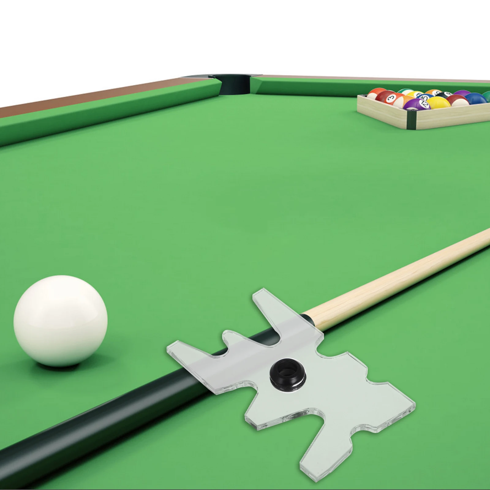 

Nine Ball Cue Rack High Transparency Acrylic Stable Design Antitip Pool Bridge Billiards Storage Snooker Rest Bracket Placement