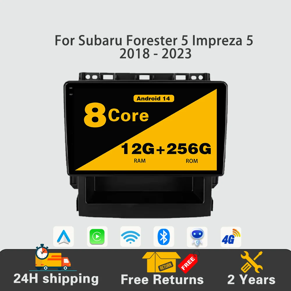 

Android 14 Car Radio Multimedia Video Player Navigation GPS No 2din 2 din dvd 4G BT For Subaru Forester 5 Impreza 5 2018 - 2023