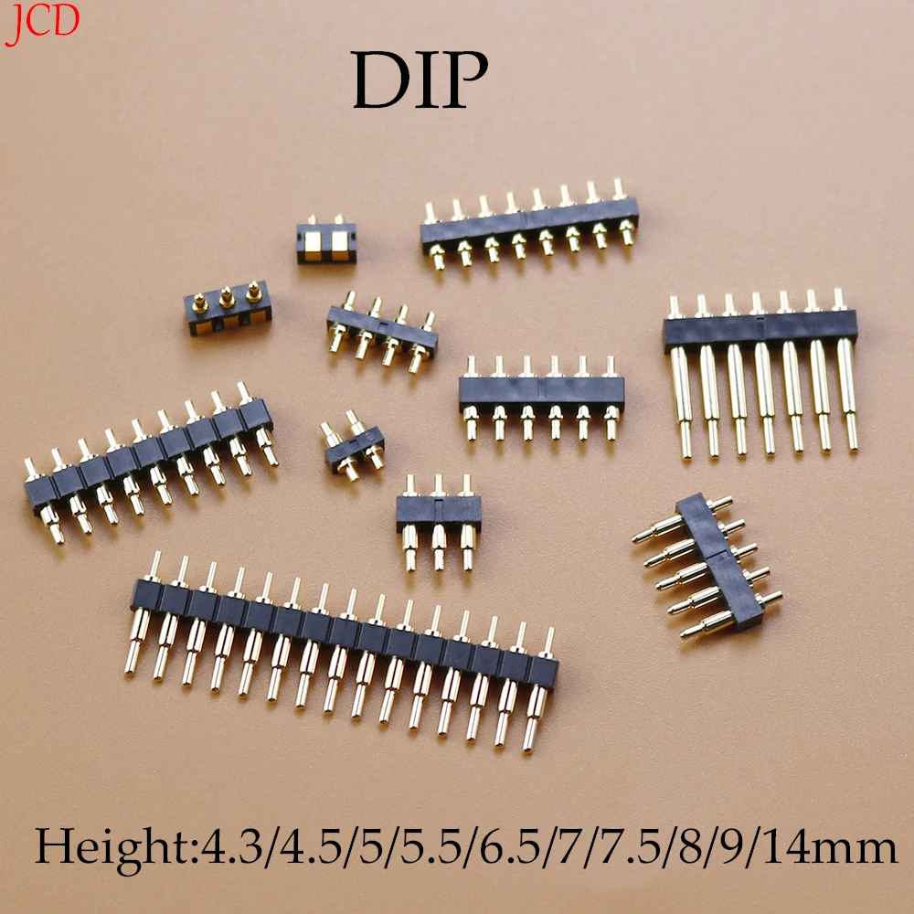 1 Stück FÜR DIP Pogo Pin Stecker Federbelastete Kontakt Test Sonde Power Lade Stecker Pin 2,54 Mesh