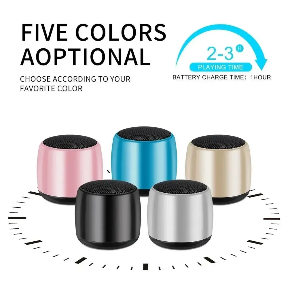 M1 Mini Portable Wireless Bluetooth Speaker Outdoor High Sound Quality Household Loud Sound Subwoofer Small Stereo Music Box New