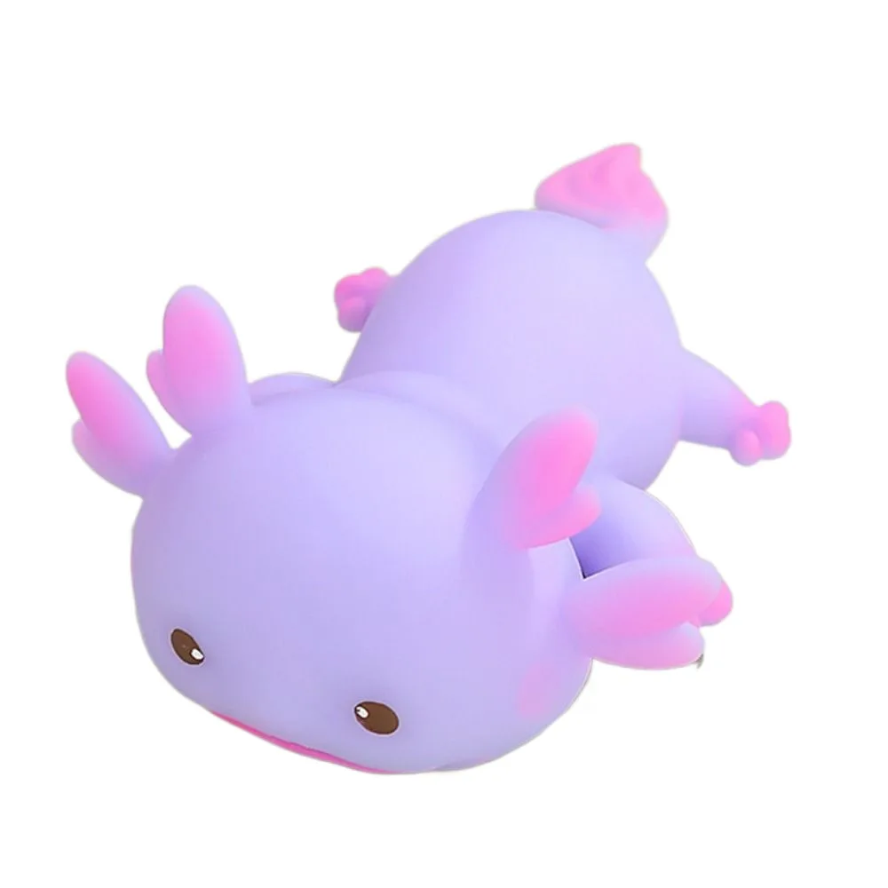 Cute Axolotl Squeeze Toys Stress Relief Fidget Doll Cartoon Fish Squishy Toy Multiple Color Stretch Design Slow Rebound Toys