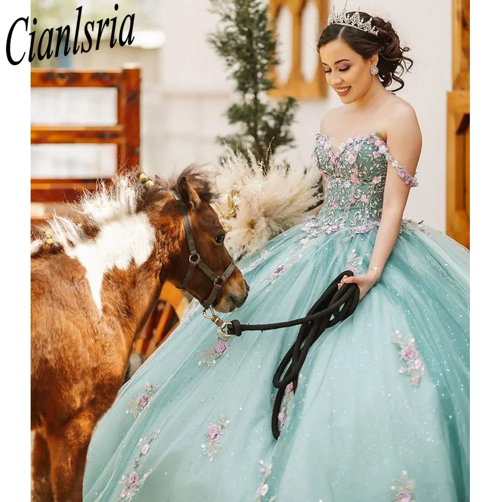 3d Blumen Vertrag Farbe Quince anera Kleider Ballkleid Schatz Prinzessin süß 16 Kleider Brautkleid