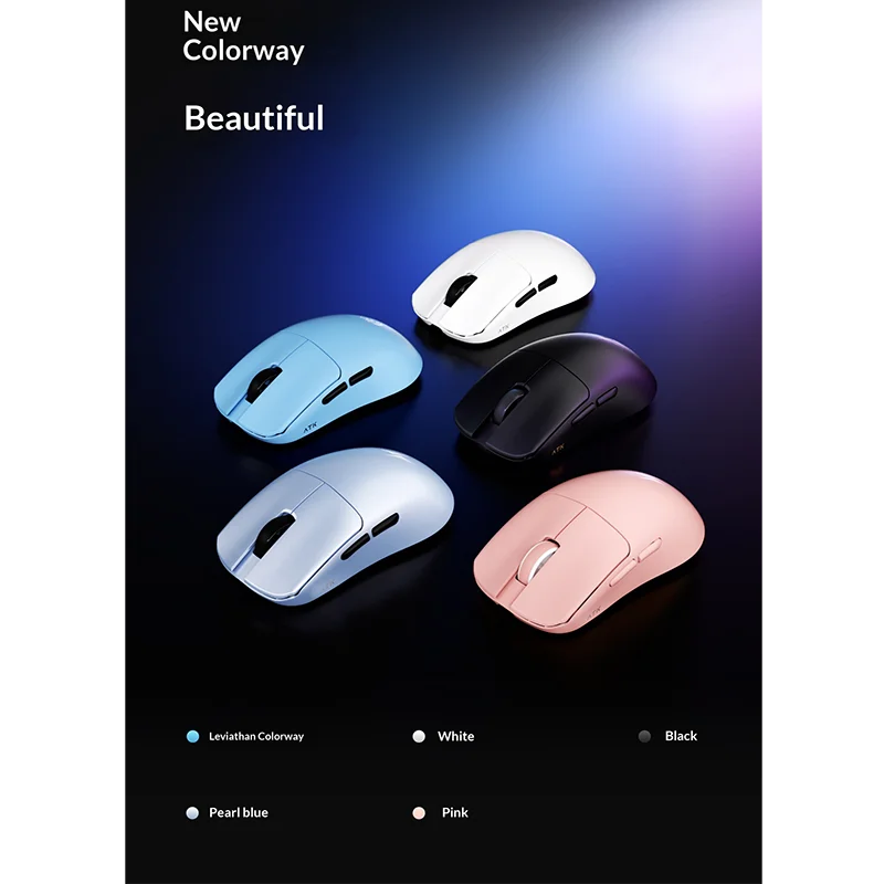 

Новая беспроводная мышь ATK SkyF1V2 для малых и средних устройств, легкая, для игр, киберспорта и офиса, флагманская модель с эргономичным дизайном