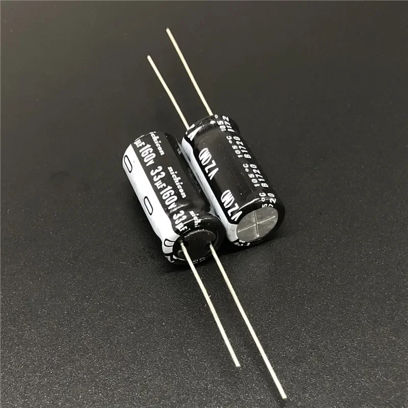 10Pcs/100pcs 33uF 160V NICHICON VZ Series 10x20mm Wide Temperature Range 160V33uF Aluminum Electrolytic Capacitor