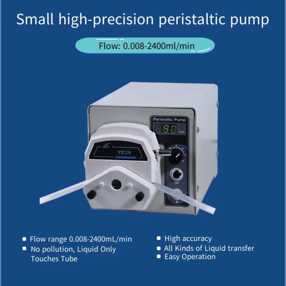 High precision digital display speed regulation stepper motor peristaltic dosing pump hose pump