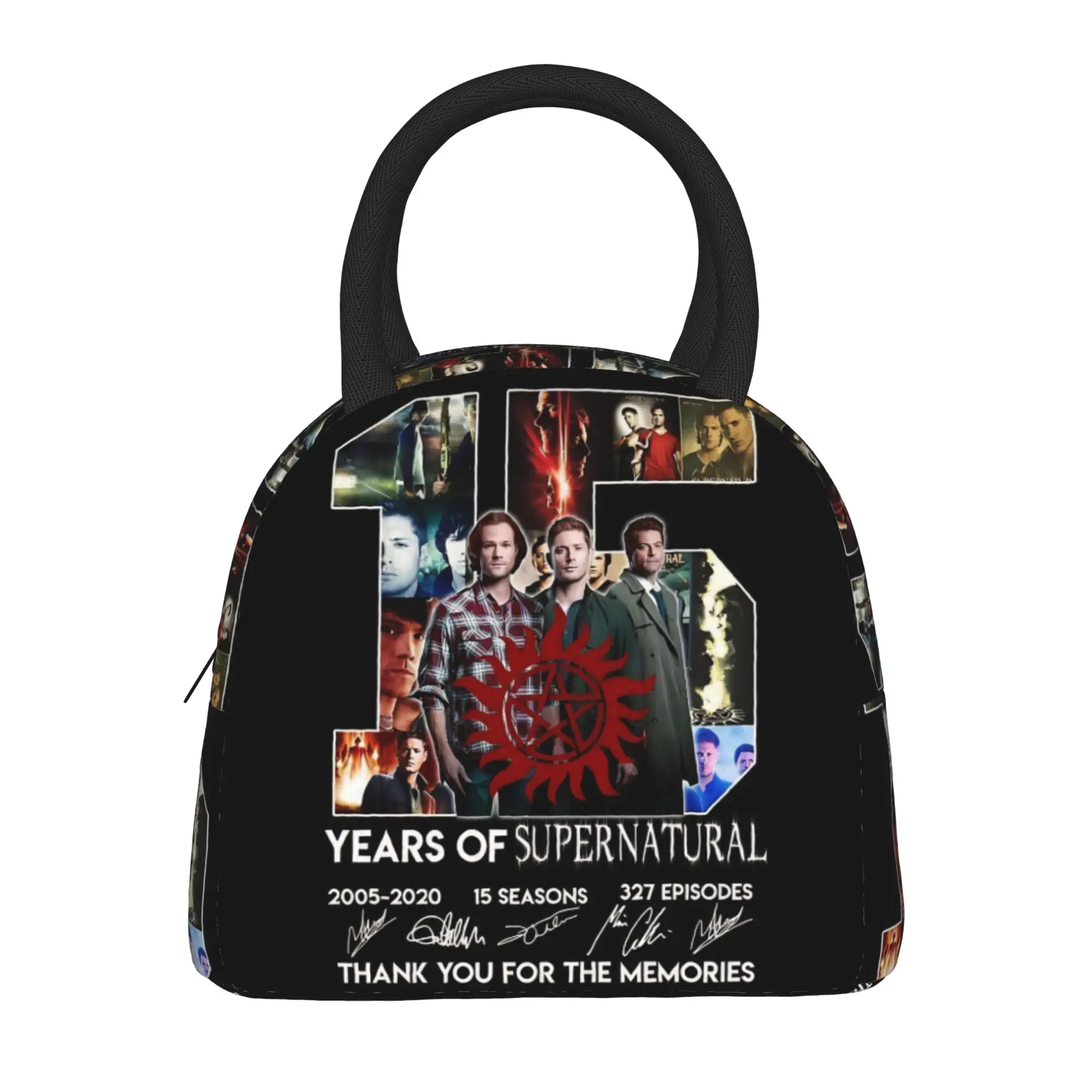 

Сумка для обеда Dean Winchester Supernatural Television, коробка для обеда на пикнике, унисекс, повседневная сумка-тоут, сумка для еды, портативная сумка-холодильник
