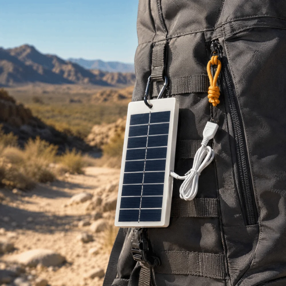 5V 1.5W USB Solar Charger Panel with USB Output Versatile Power Source Solar Panel Charger High Efficiency Waterproof
