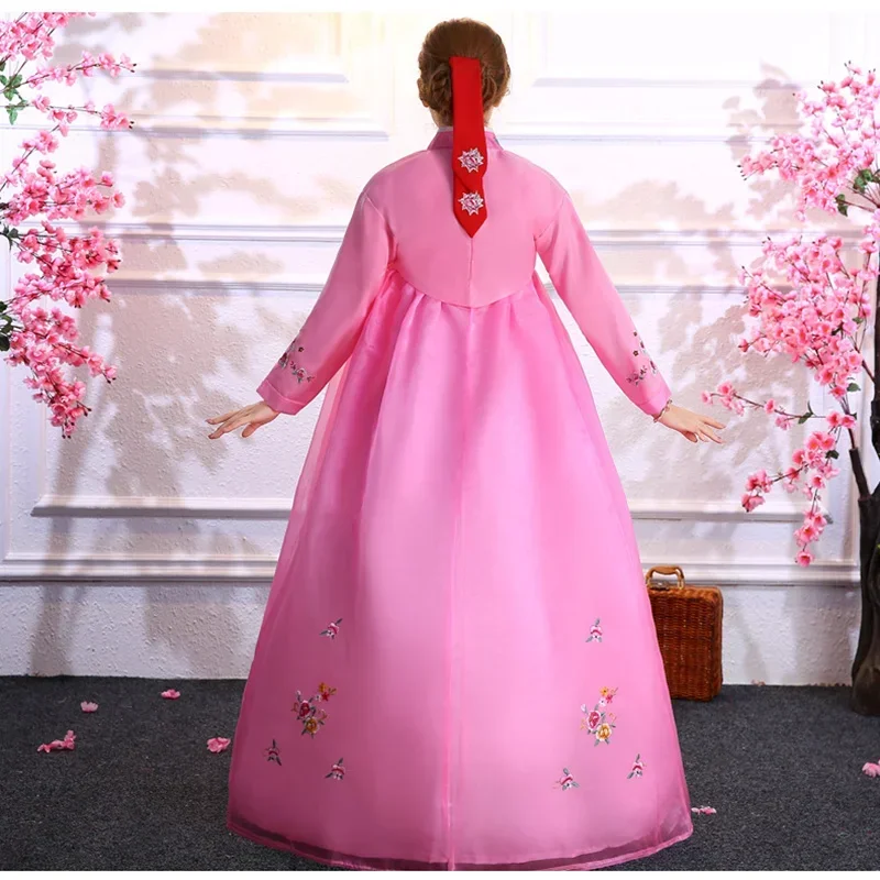 

Винтажный традиционный южнокорейский костюм для женщин, платья Hanbok, корейские фотокостюмы, старинный костюм