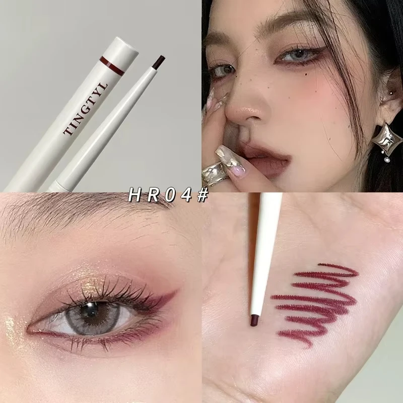 Penna gel per eyeliner impermeabile Eyeliner senza sbavature per il contorno femminile della palpebra Matita liscia a lunga durata Cosmetici per il trucco degli occhi