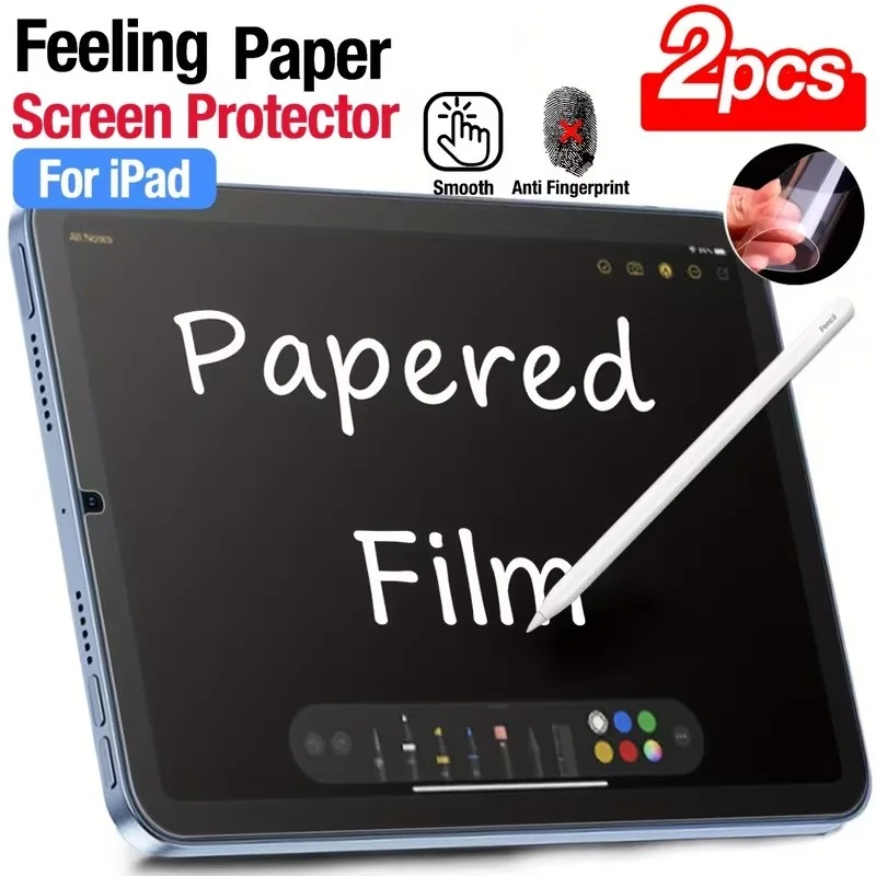 

2Pcs Paper Like Film For iPad 2 3 4th 11th/10th A16 iPad Mini 4 5 6 7 Pro/Air 11inch 12.9inch Screen Protector