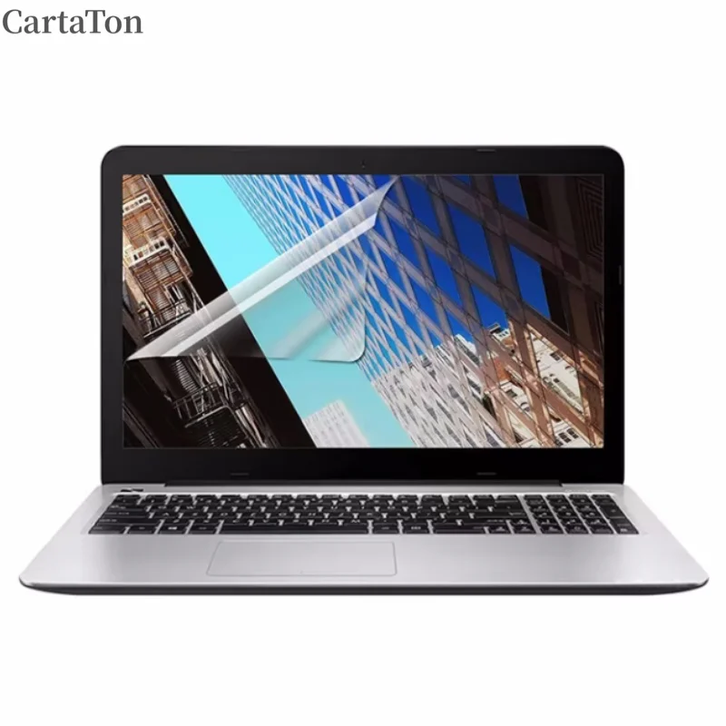 For Macbook Air Pro 13.3 14.2 15.6 16 M1 M2 M3 Protective Screen Film High Clarity Full Glue Anti Scratch PET Soft Material Film