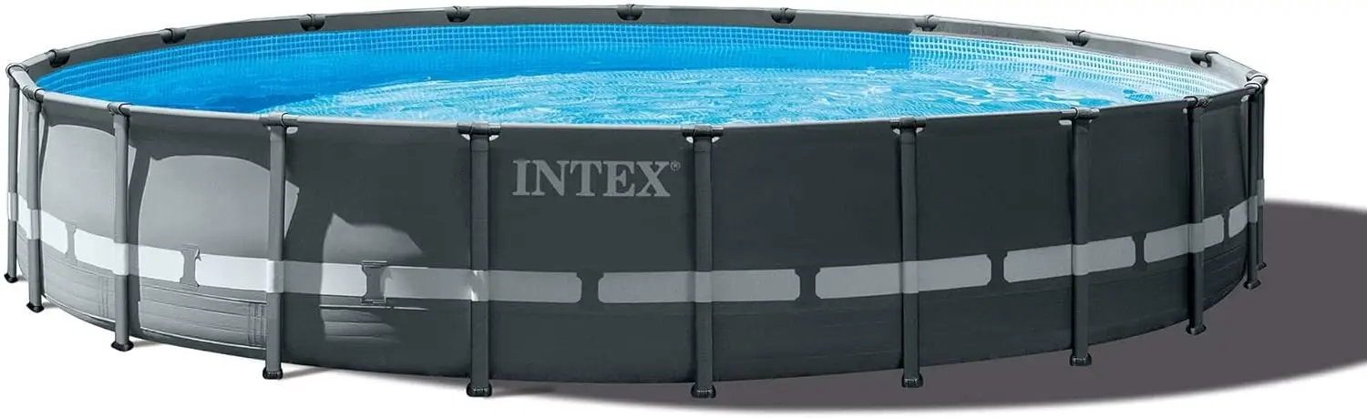 Deluxe Above Ground Swimming Pool Set: 20ft x 48in – Includes 2100 GPH Cartridge Sand Filter Pump – Supe