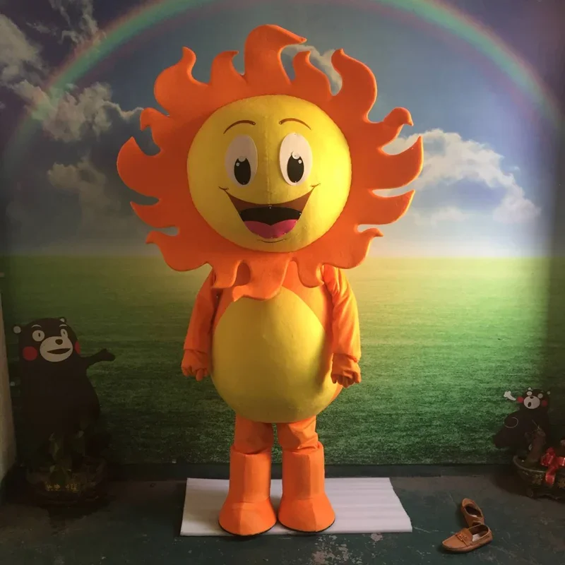 Christmas Sun Flower Mascot Costume Walking Props People Wear Doll Costumes Puppet Mascot Halloween Party Masquerade Anime Sho