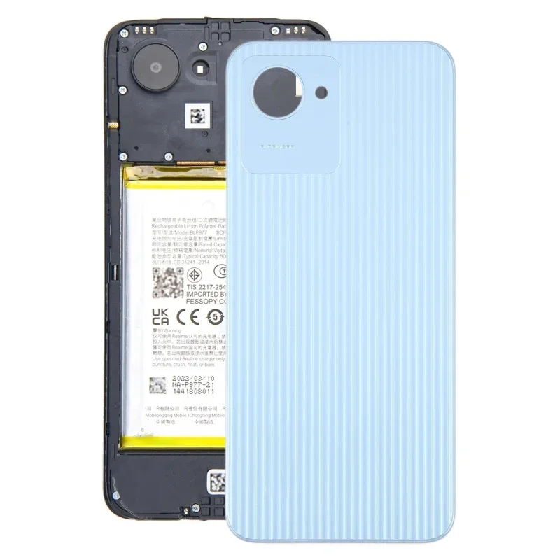 For Realme C30  Battery Back Cover Phone Frame Repair Replacement Part