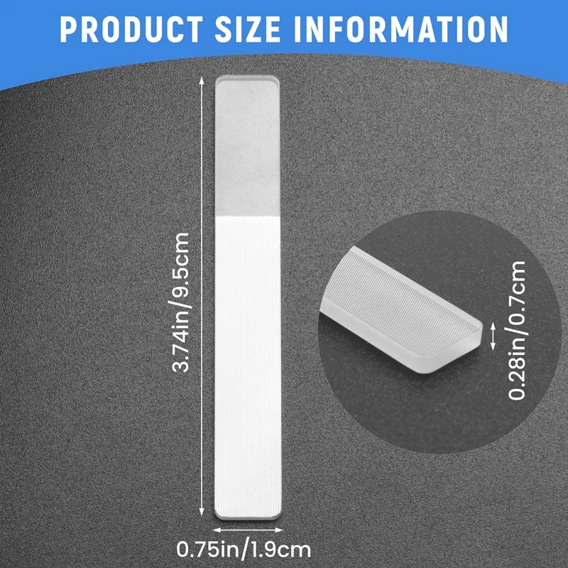 Glass Nail Shiner - Nano Glass Nail Files Crystal Nail Buffer Shine Polisher For Natural Fingernails Toenails view 5