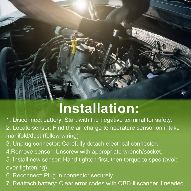 9664612580 Датчик температуры заряда воздуха для PEUGEOT 208 I хэтчбек 1,4 HDi 2012-2019, датчик температуры воздухозаборника двигателя