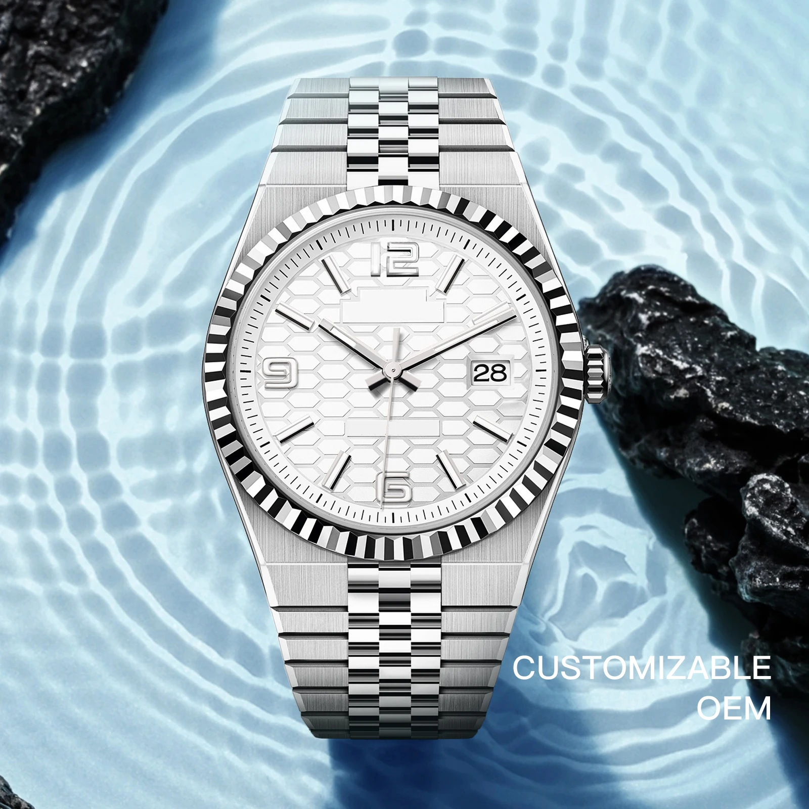 NH35 Men's 2025NEW Flat Jubilee Automatic Mechanical Movement Land-Dweller Datejust Watch NH35 Luxury watches