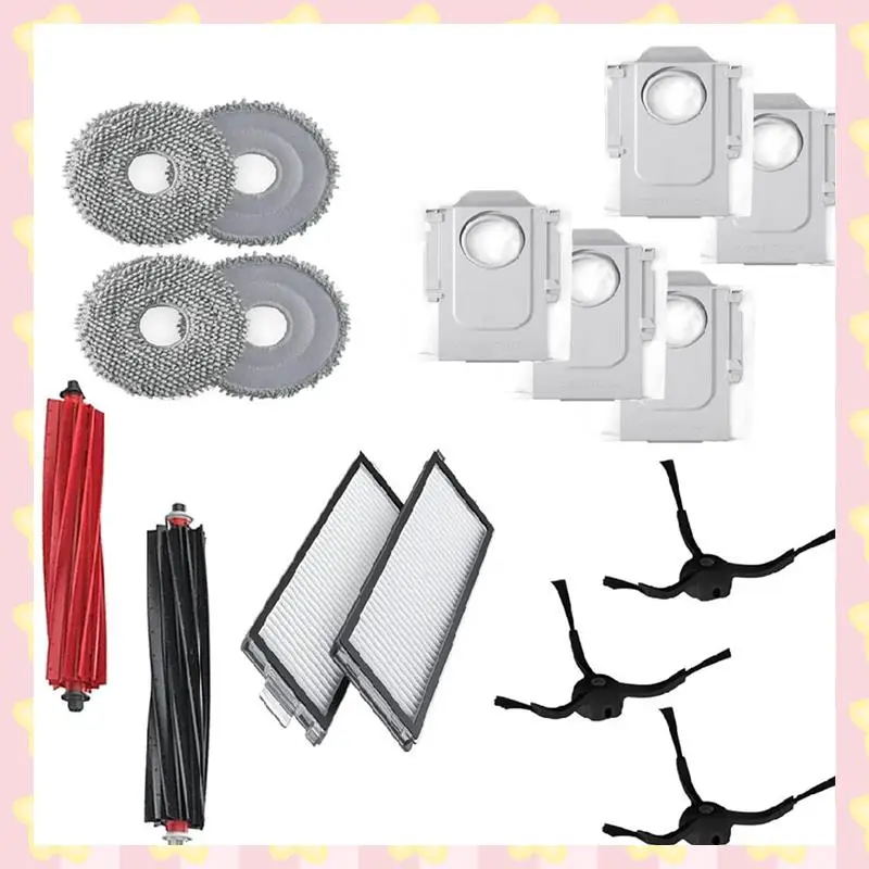 

AB51 Для Roborock Qrevo / Qrevo Slim Робот-пылесос Основная щетка Боковая щетка Швабра Ткань Hepa Фильтр Мешок для пыли Аксессуары