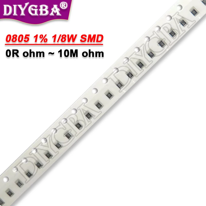 Imagem -02 - Ohm Resistor Smd Precisão 10 1k 2.2k k 100k 10 100 150 220 330 Ohm 1r 10r 100r 150r 220r 330r 5000 Pcs 0805 Ohm10m