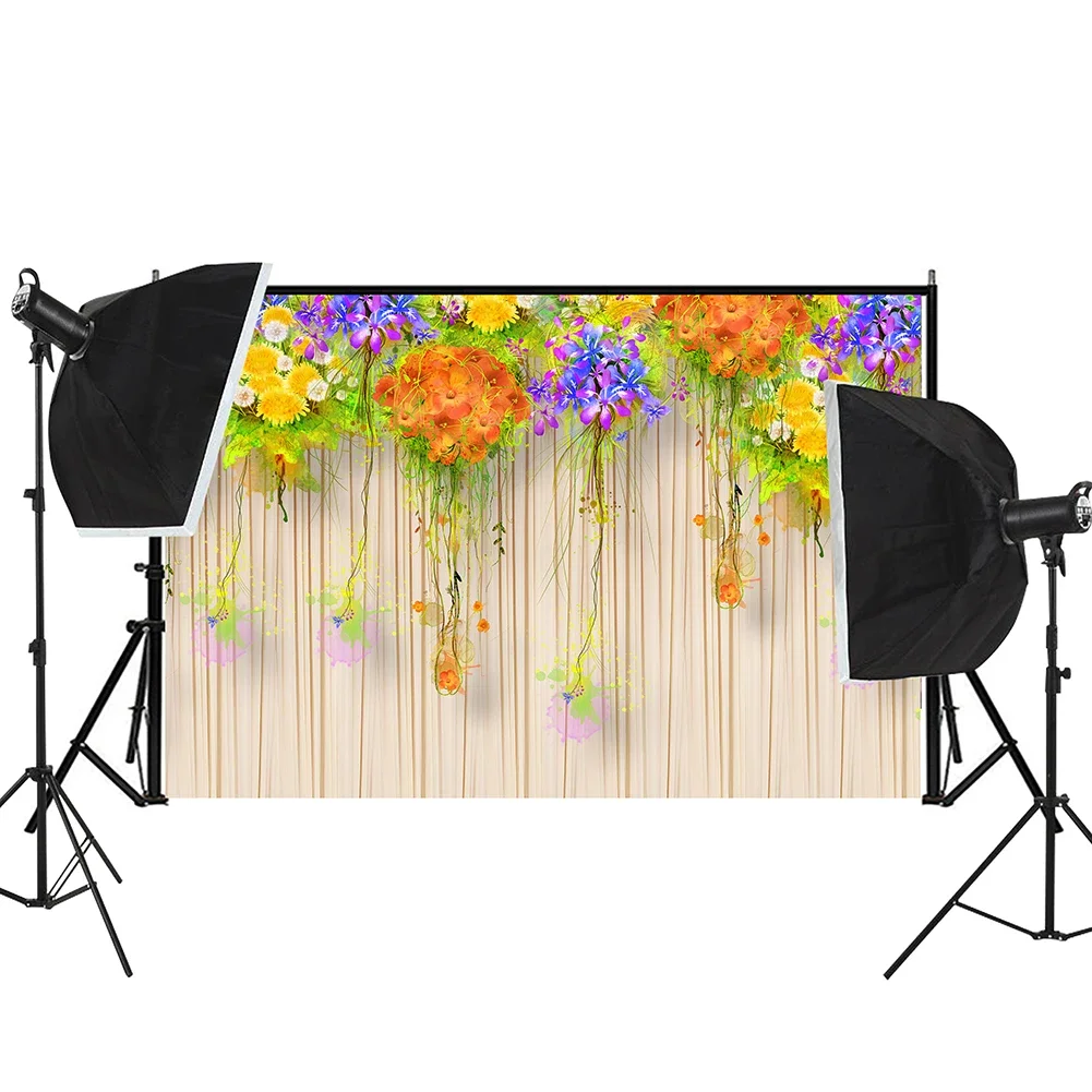 Flowers Vine Wall Backdrop  Wedding Party Decor Spray Canvas Painting Baby Photo Background Photography Studio Prop Home Decor