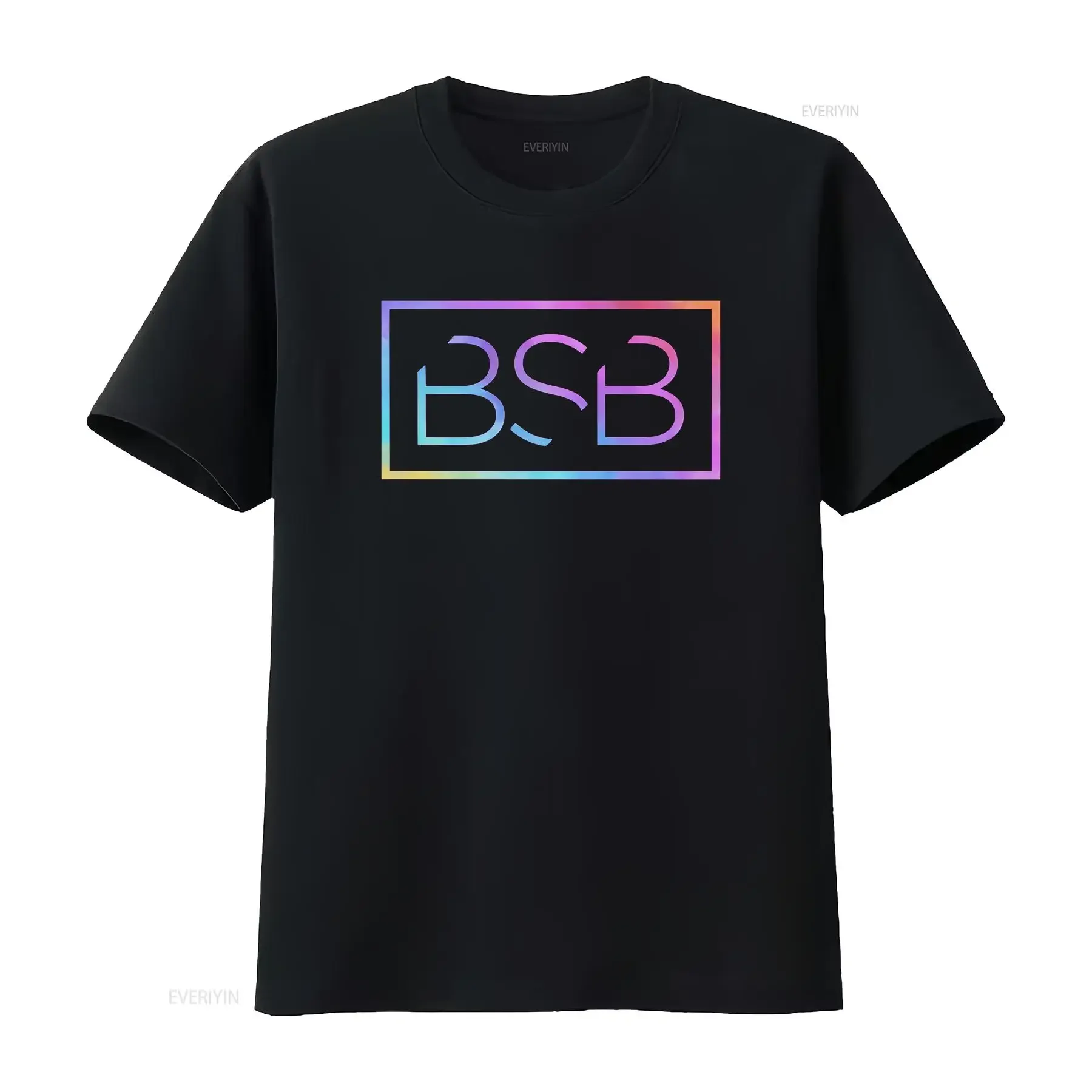 Camiseta BSB con Estampado Tie Dye de Backstreet Boys, Estilo Vintage de los 90, Prenda de Diseño Lavada para Uso Diario, Ligeramente Elegante