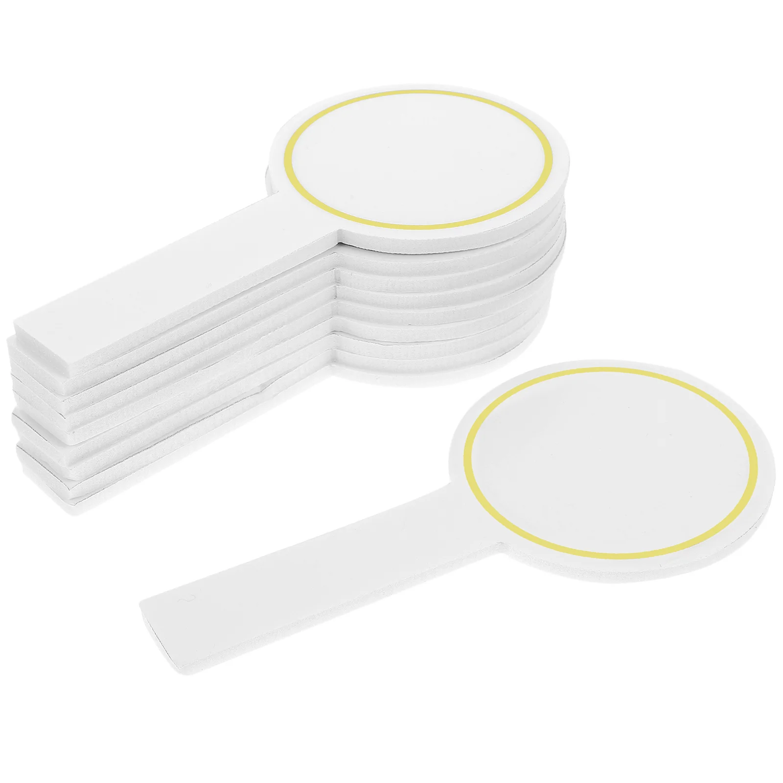 

6pcs Single Side Scoreboards Blank Writable Scoreboards Handheld Scoreboards Auctions Whiteboards erasable white boards