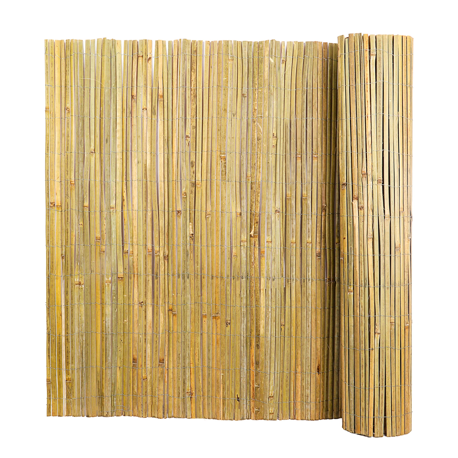Natural Bamboo Slat Screening 4ft X 13ft Bamboo Fence Panel for Garden Privacy Fence Screen for Indoor or Outdoor