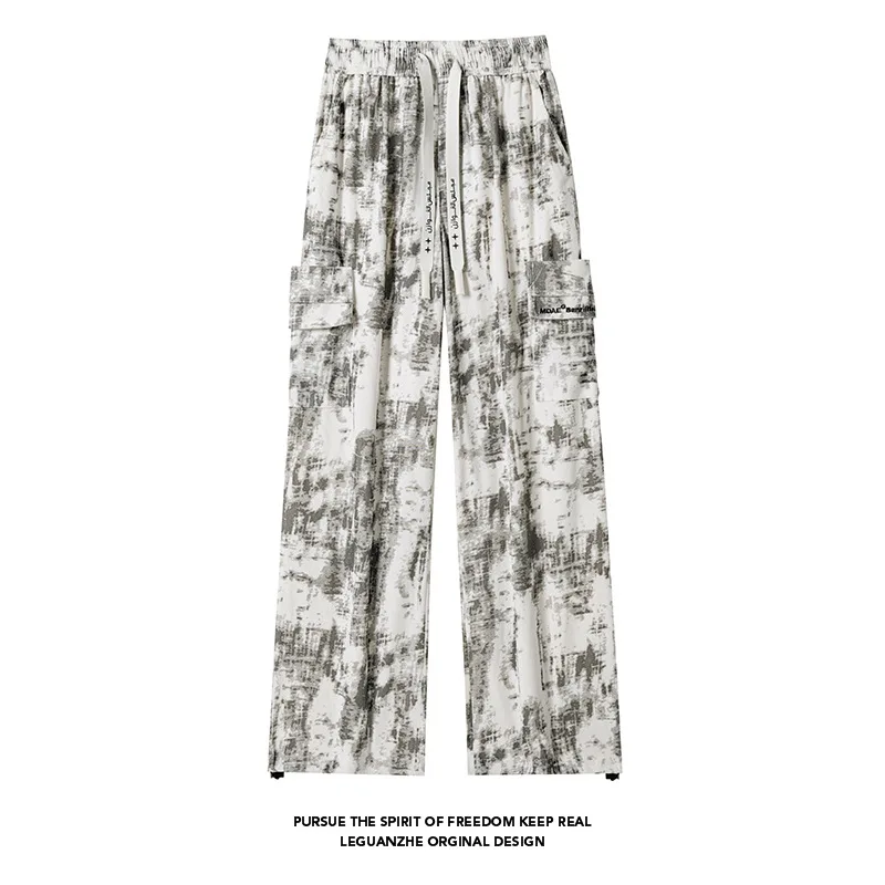 

【Mirrordust】Осенние вельветовые брюки-карго с принтом, мягкие повседневные брюки с камуфляжным принтомM-5XL