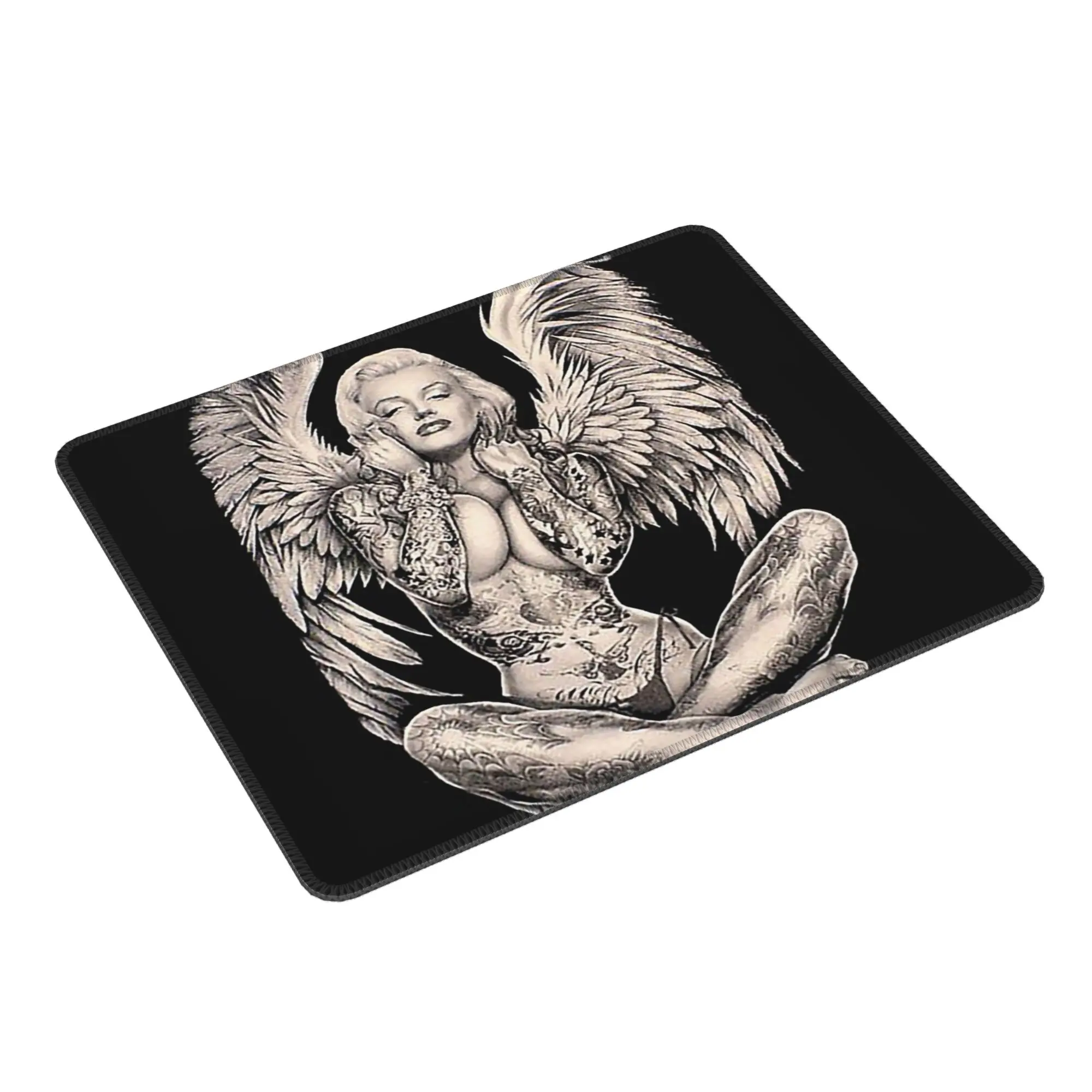 

Мэрилин Винтаж Абстрактный Татуированный Ангел Коврик Для Мыши Компьютерная Клавиатура Коврик Для Мыши Геймер ПК Ноутбук Настольный Коврик Офисные Настольные Коврики