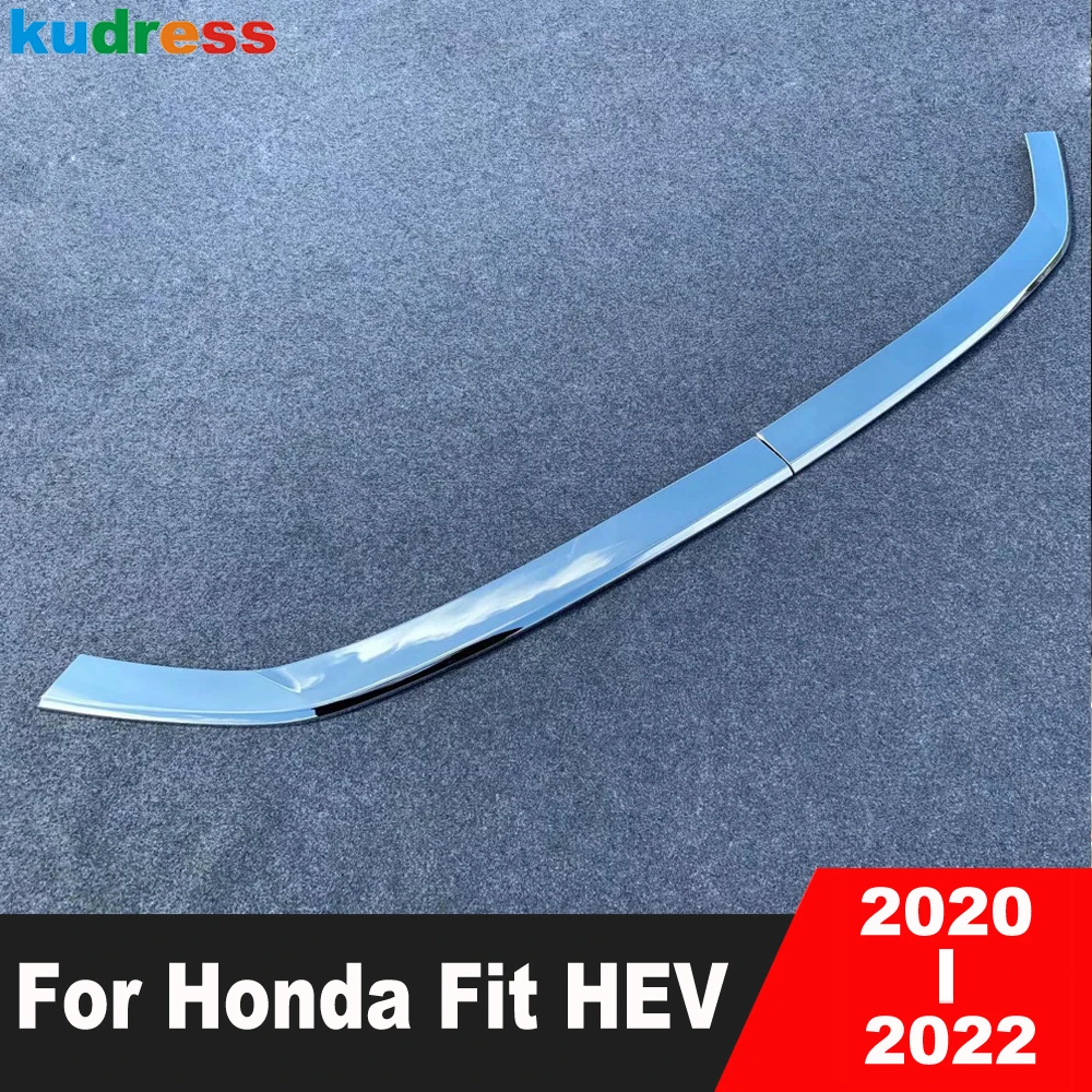 

Накладка на бампер переднего нижнего бампера для Honda Fit HEV 2020 2021 2022, хромированная накладка на переднюю решетку радиатора автомобиля, молдинговые полосы, аксессуары