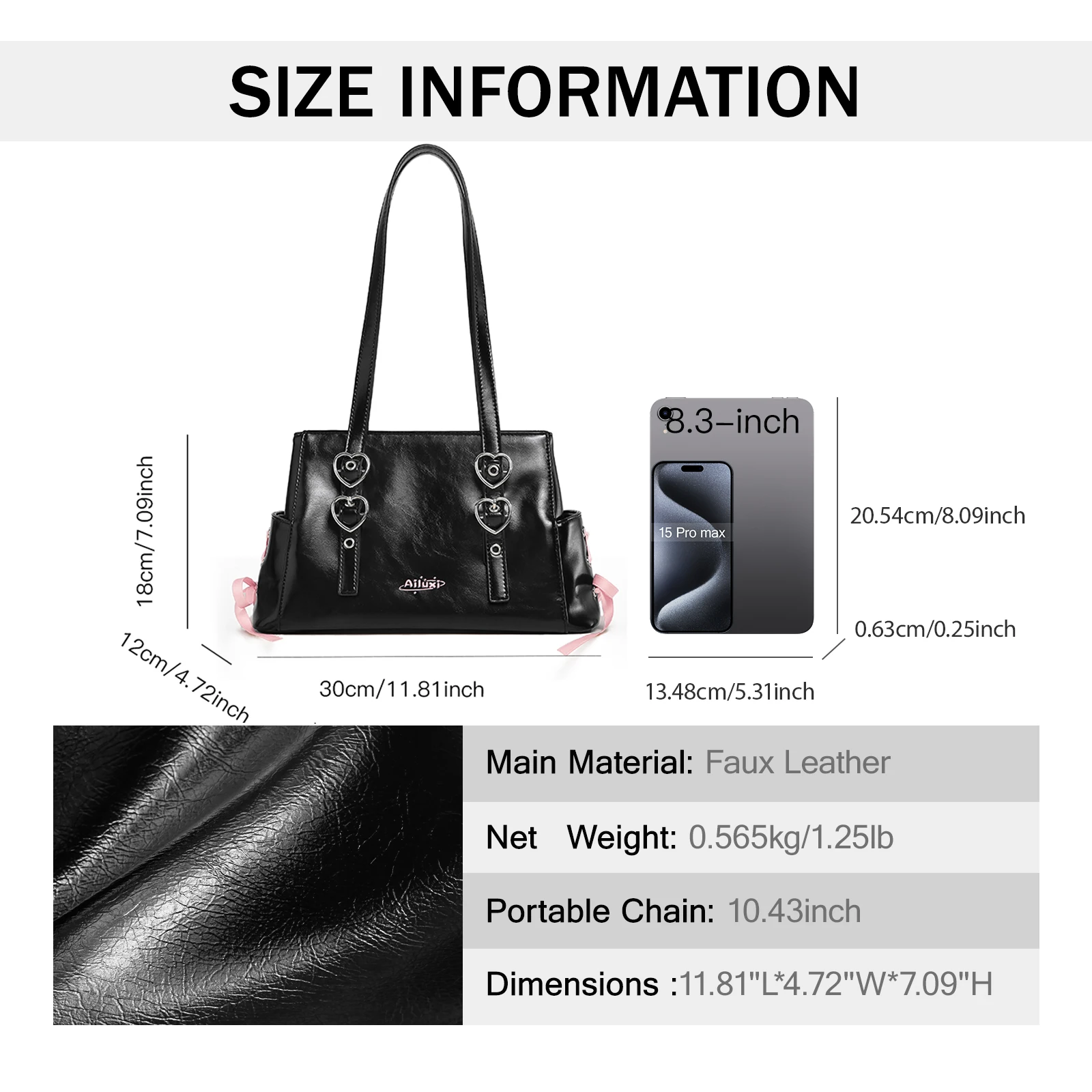 AILUXI Designer Bags For Women Tote Bag Large Capacity Underarm Bag High End Commuting Crossbody Bag for Women ShoulderHandbag