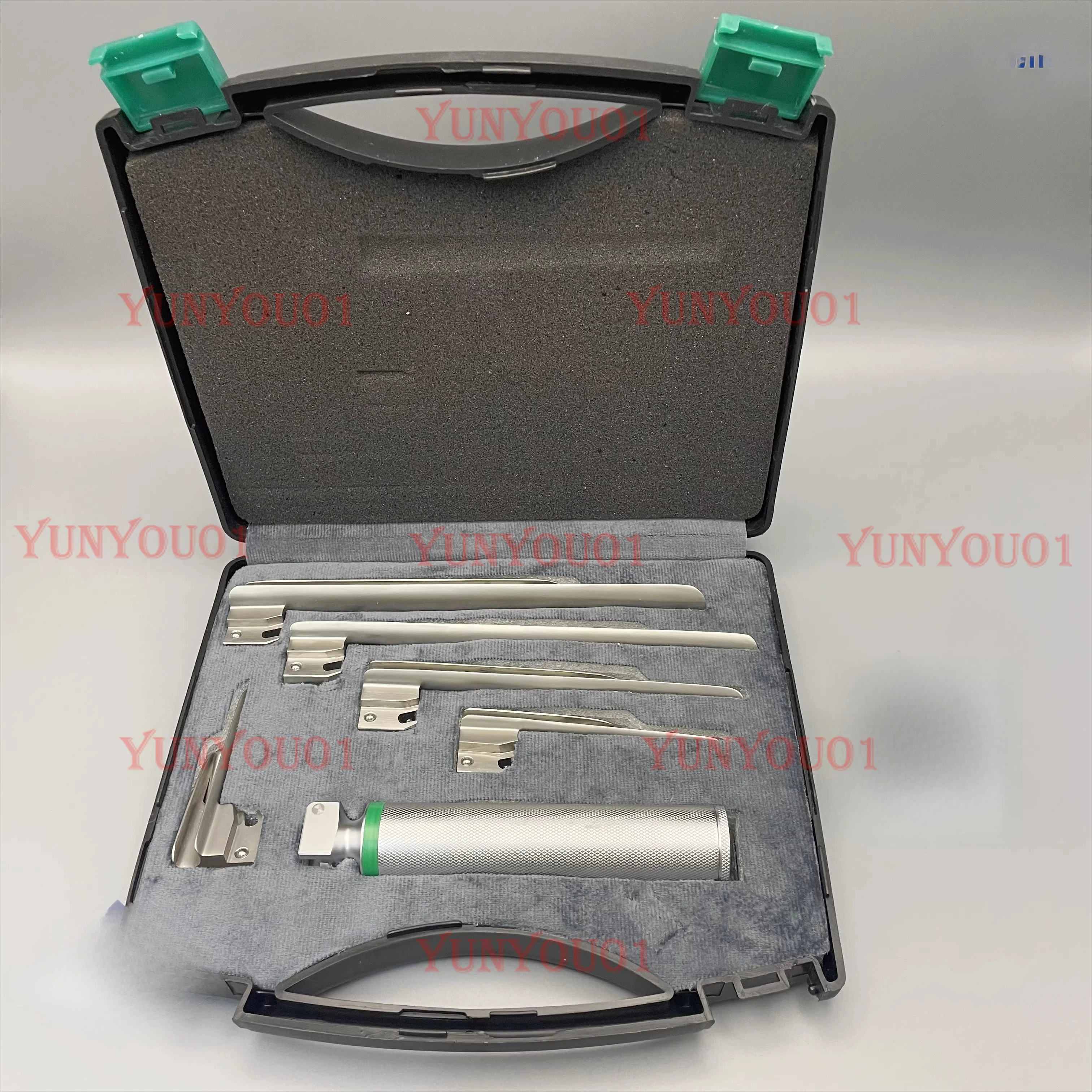 Anesthesia Laryngoscope Stainless Steel Pet Anesthesia LED Fiber Optic Light Source Laryngoscope Imported Veterinary Testing