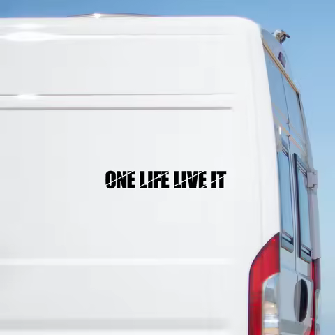 One Life Live It Car Styling Stickers Vinyl Large Caravan Sticker Motorhome Off Road Truck Decal Van Decoration