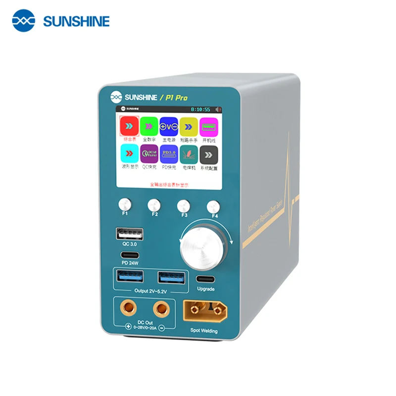 

SUNSHINE P1 Pro Smart DC Power Meter 28V 6A Waveform Display Short Circuit Repair Welding QC/PD Fast Charging Boot Power