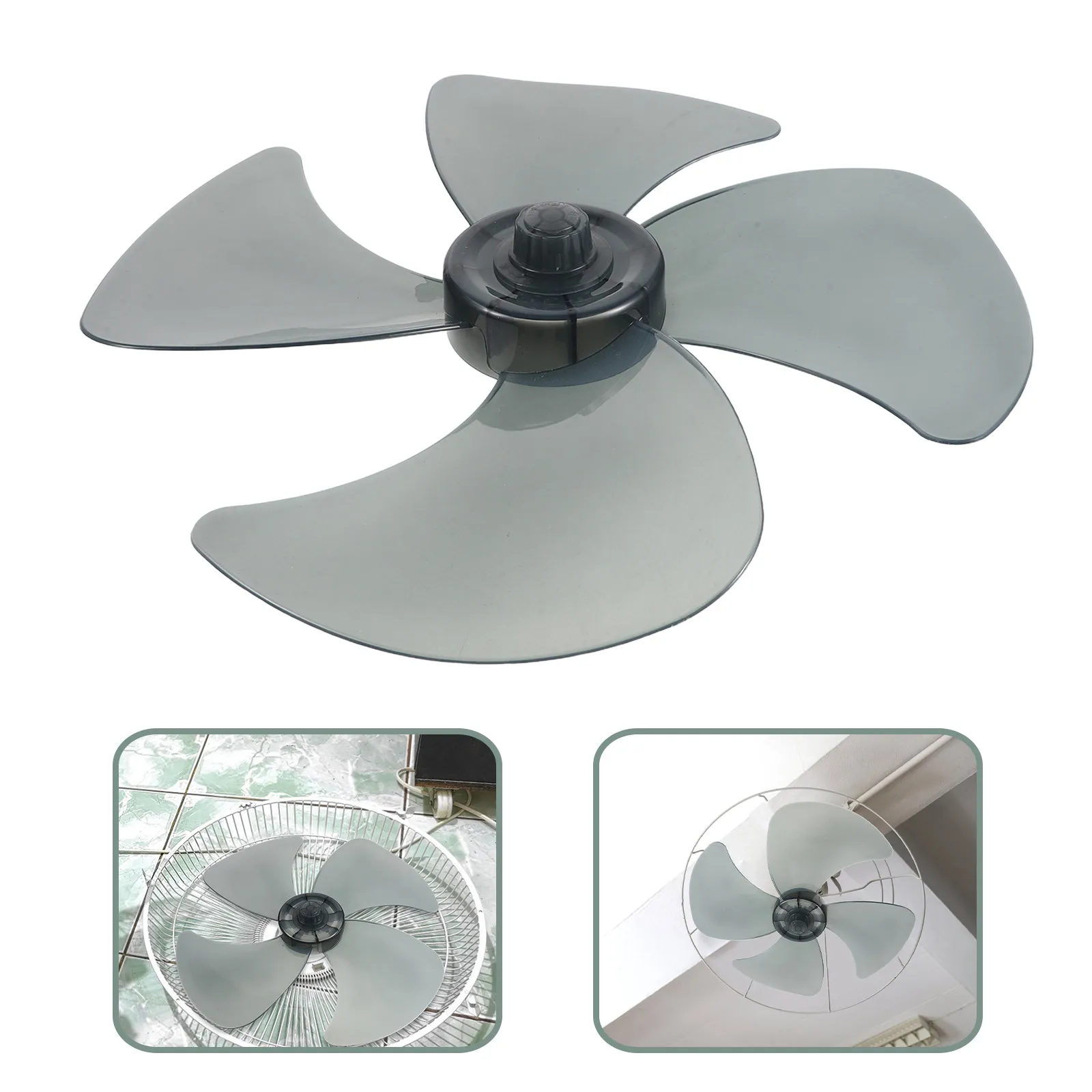 16-inch Electric Fan blades, Universal Accessories, 4 Blades Plastic Blade Replacement For Living Room Bedroom, 75mm Hole
