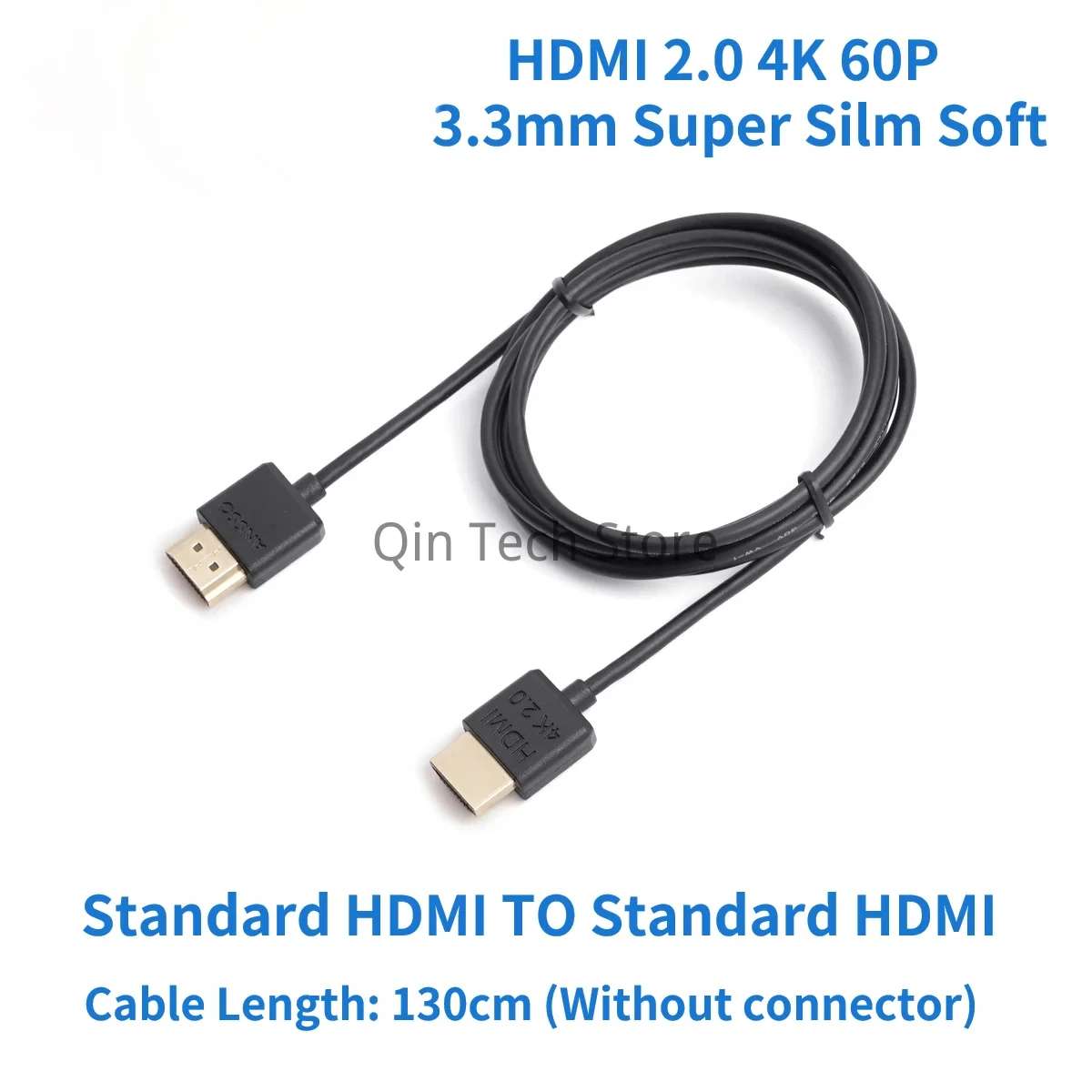 3.3Mm Siêu Silm Mềm Cáp HDMI Cho GH5 BMPCC 4K PS4 C700 C200 Atomos NinjaV