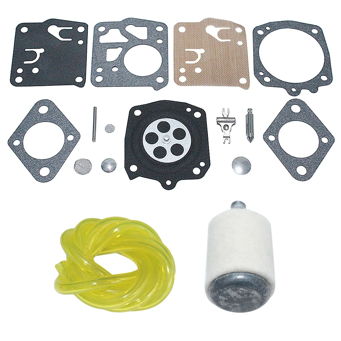 Carburetor Repair Kit For Homelite XL SXL915 XL12 Super XL Fuel Filter Chainsaw