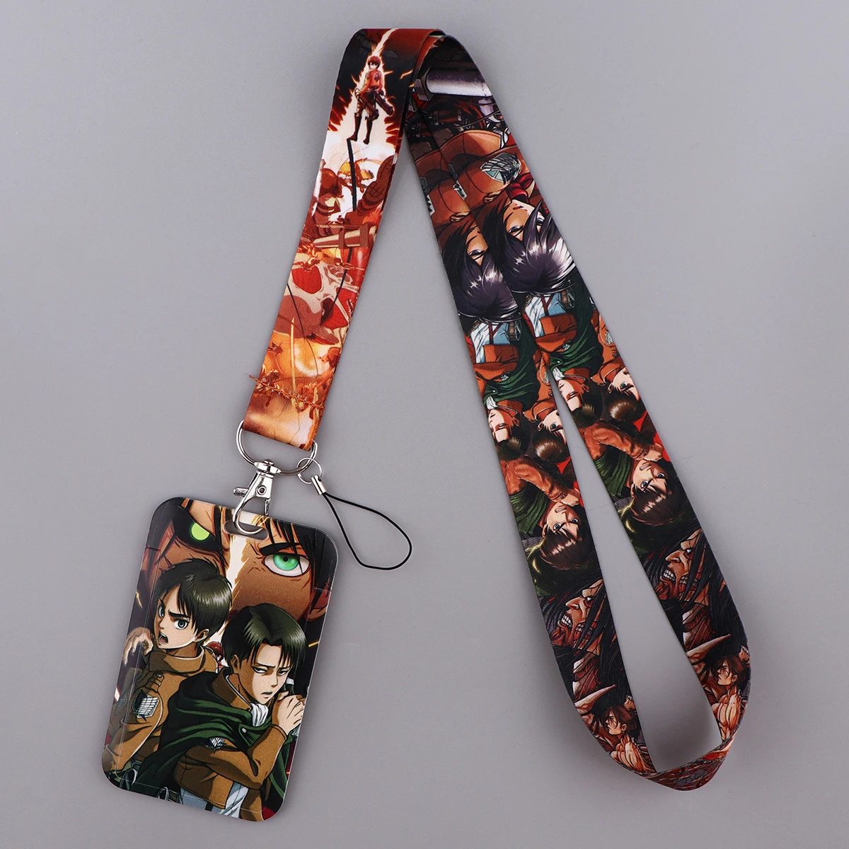 Manga Anime Credential Holder Neck Strap Lanyard for Key Keychain Phone Charm Strap USB Badge Holder Keyring Accessories Gifts