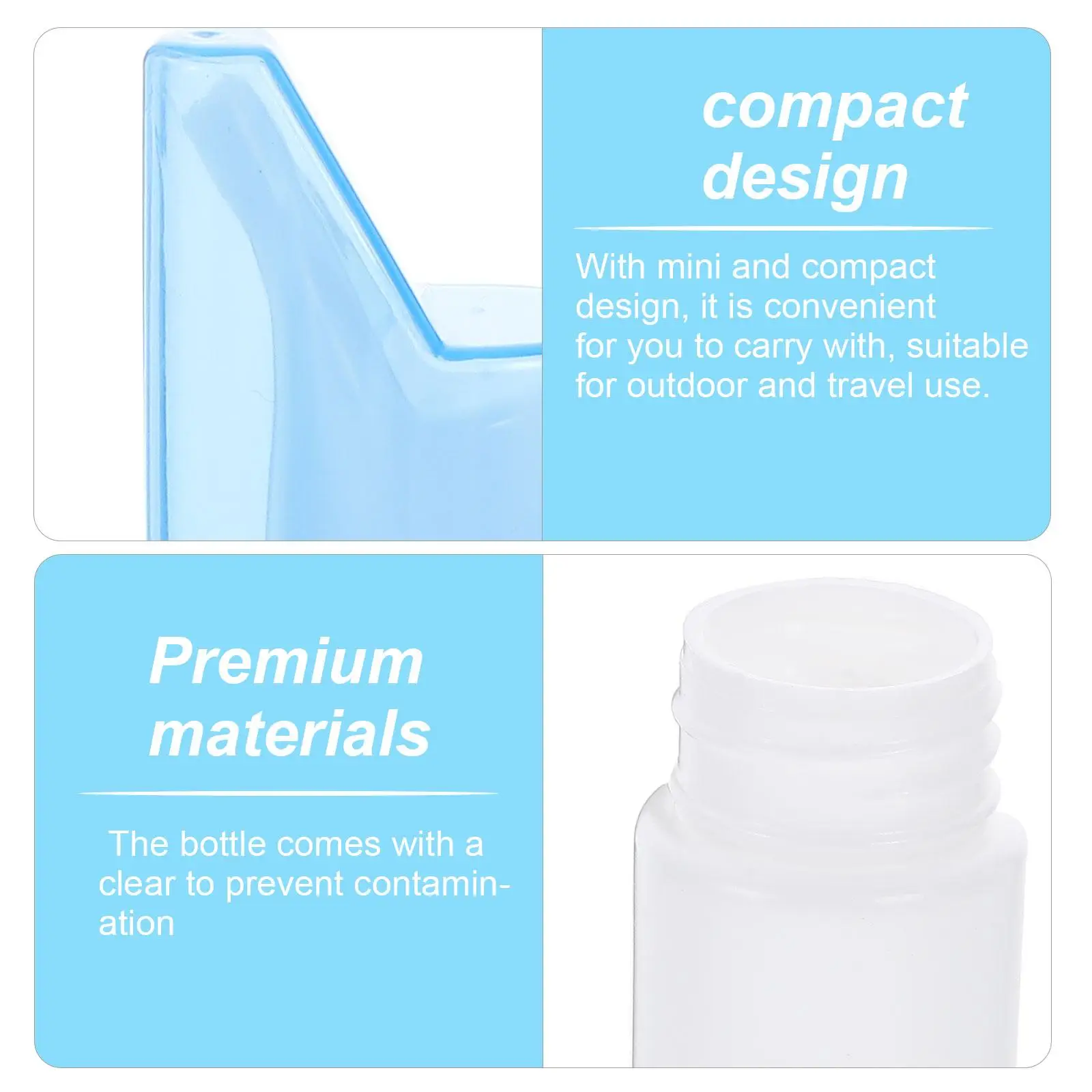

Nasal Spray Bottle Mini Fine Portable Travel Refillable Plastic 10ml Clear Storage Cosmetics Water Medicinal Liquid