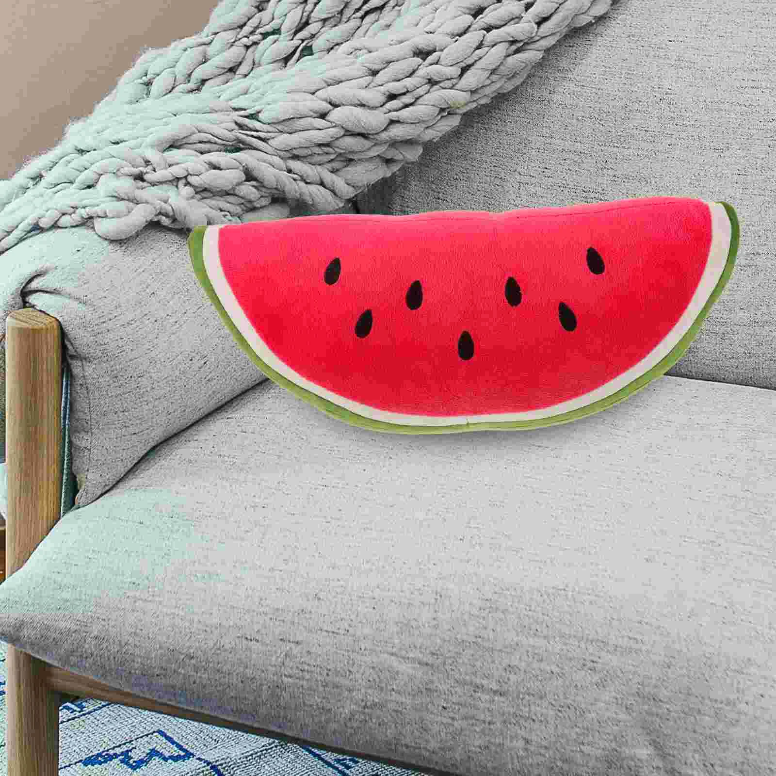 

Watermelon Pillow Fruit Stuff Plushies Stuffed Firut Toy Throw Pillows Kids Toys